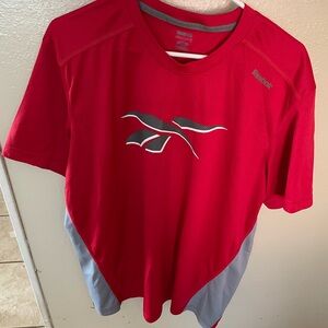 Reebok Red and Gray Sports Tee